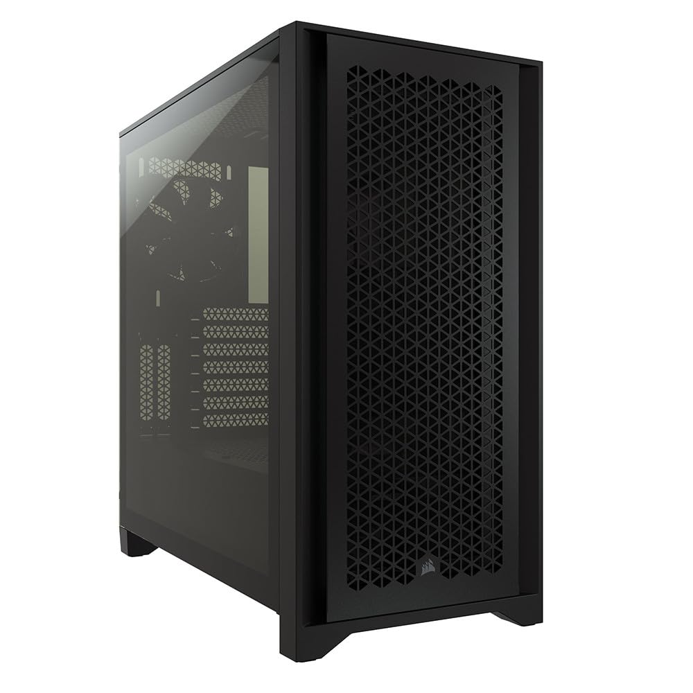 Corsair Tempered Glass, Alloy Steel 4000D Airflow Tempered Glass Mid-Tower ATX Case, Black